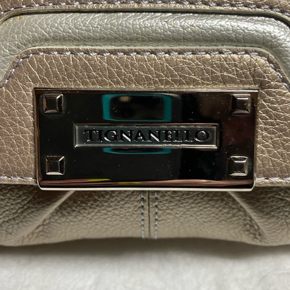 EUC Champagne Tignanello Shoulder Bag - Picture 2 of 8